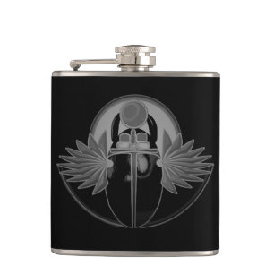 Petaca Kherpi Dios del Sol Naciente, escarabajo escarabaj