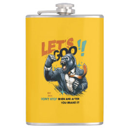 PETACA KITCHEN LET'S GOO LESSONS LEARN VINYL WRAP FLASK 