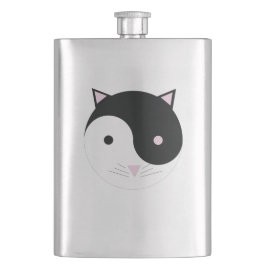 Petaca Kitty Yin Yang rosa negro y blanco