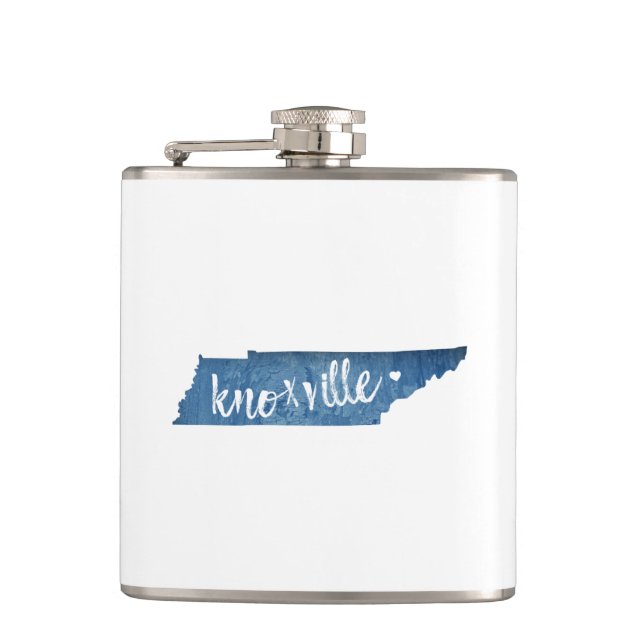 Petaca Knoxville, Grano de Madera Tennessee (Anverso)