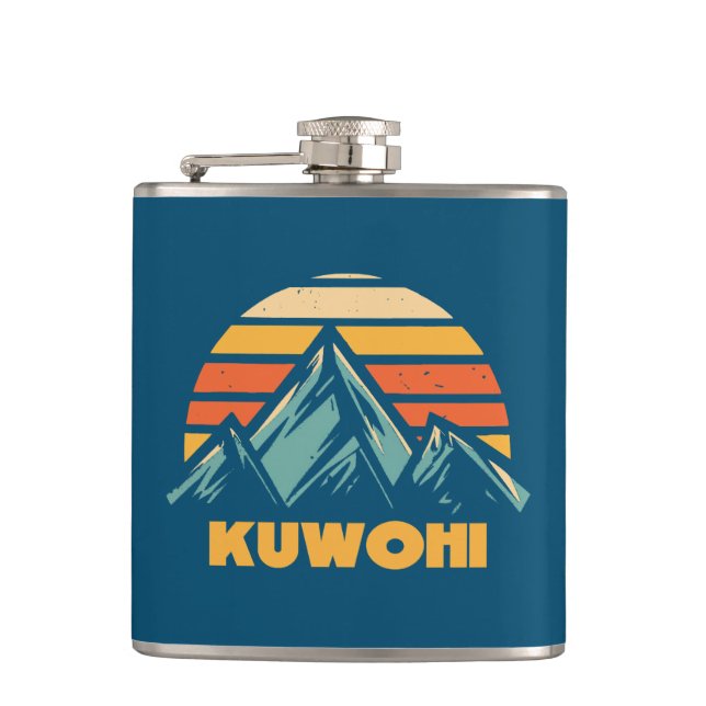 Petaca Kuwohi Carolina del Norte Tennessee Retro Turquois (Anverso)