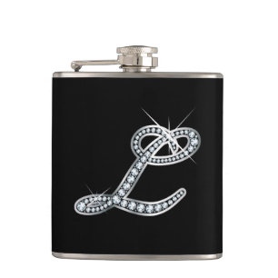 Petaca L Script "Diamond Bling" Flask