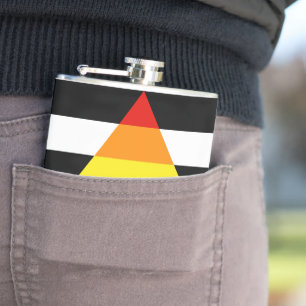Petaca La bandera de aliado heterosexual de SlipperyJoe's