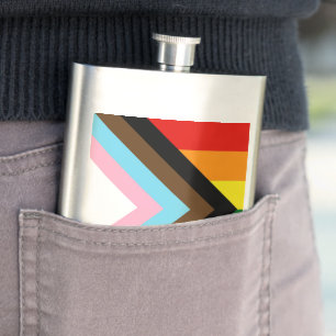 Petaca La Bandera del Orgullo del Progreso de SlipperyJoe