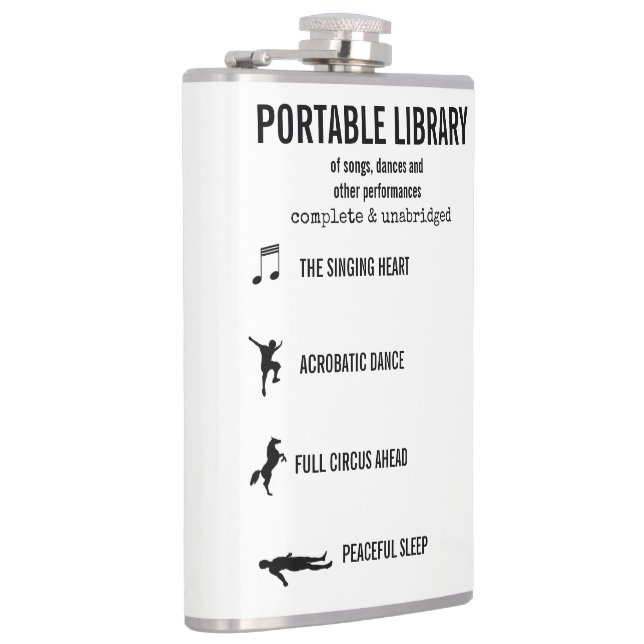 Petaca La biblioteca portátil de actuaciones divertida (Derecha)