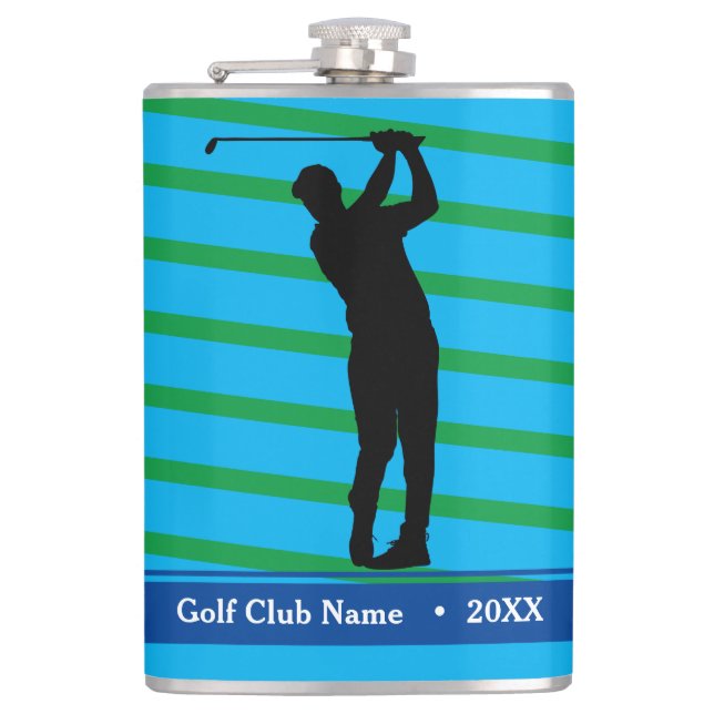 Petaca La botella de "Jugo de Birdie" de Golfer (Anverso)