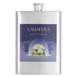 Petaca La celebración de nieve de Edo-Neko