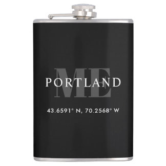 Petaca La ciudad del Personalizado negro coordina la long