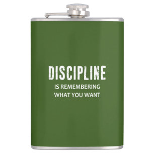 Petaca La disciplina recuerda lo que quieres