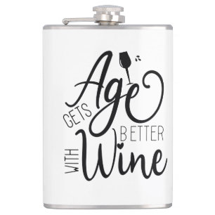 Petaca La edad mejora con el vino