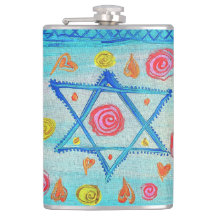 La extraña bandera israelí con flores y corazones