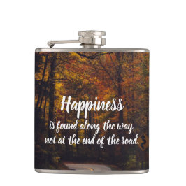 Petaca La felicidad se encuentra a lo largo del camino fo