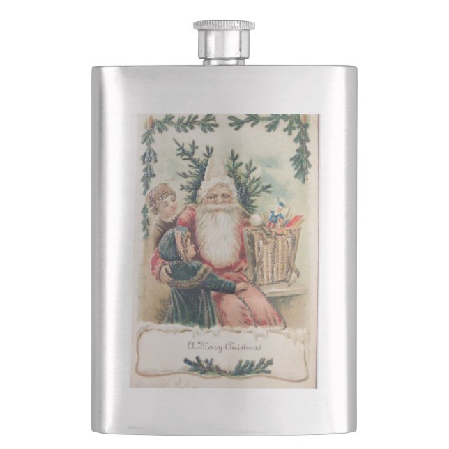 Petaca La Feliz Navidad de Santa María (Anverso)