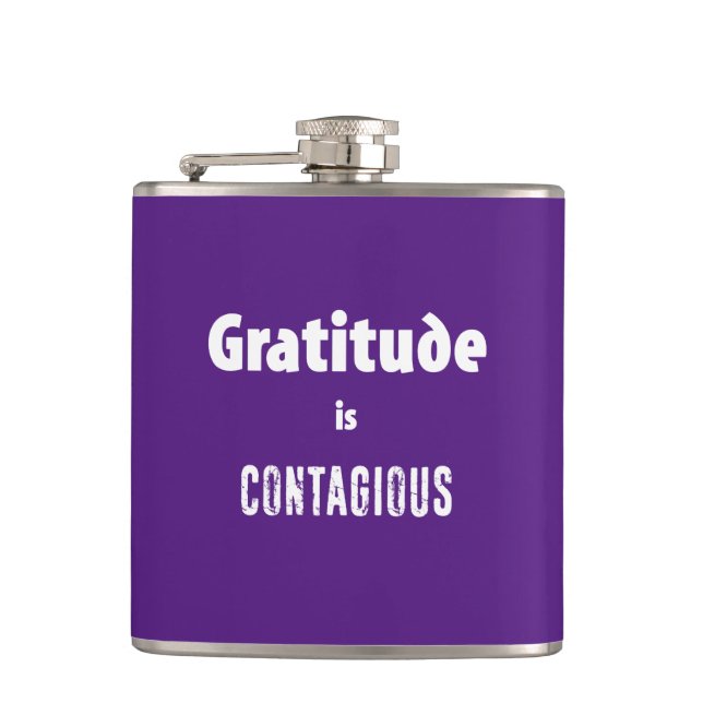 Petaca La Gratitud Es Contagiosa (Anverso)