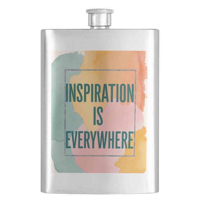 Petaca La inspiración está por todas partes (Anverso)