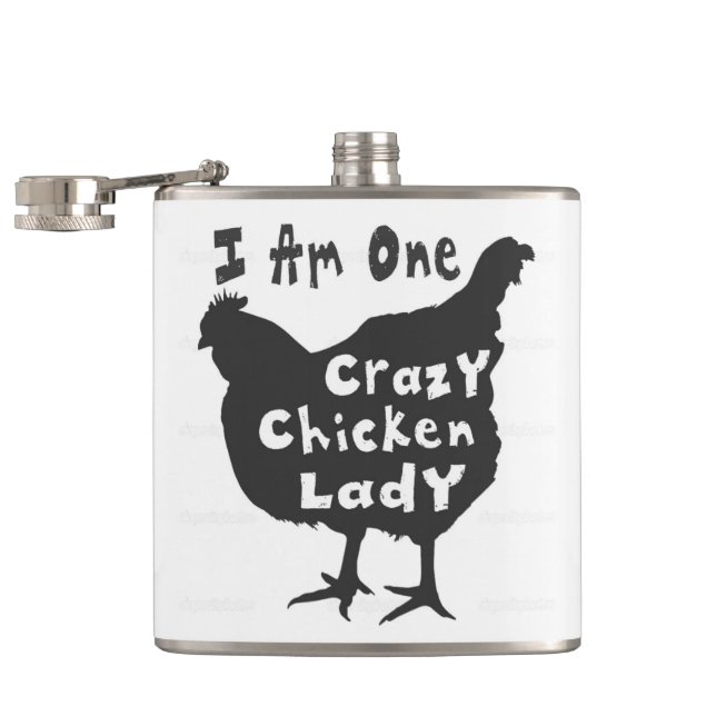 Petaca La loca dama de pollo (Abierto)