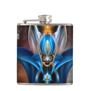 Petaca La Majestad De Arsencia Carne De Acero Inoxidable