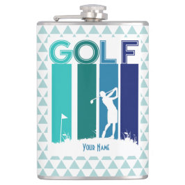 Petaca La máscara personalizada de Golfer
