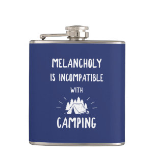 Petaca La Melancolía Es Incompatible Con El Camping