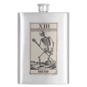 Petaca La muerte, Death tarot Card/