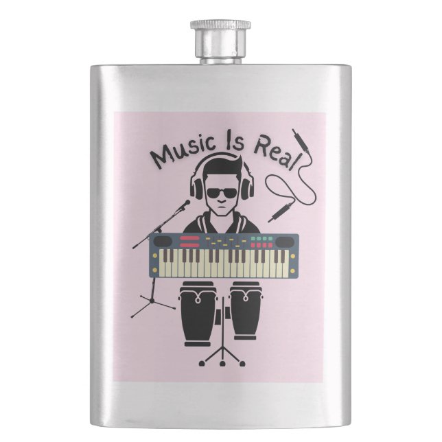 Petaca La música es real (Anverso)