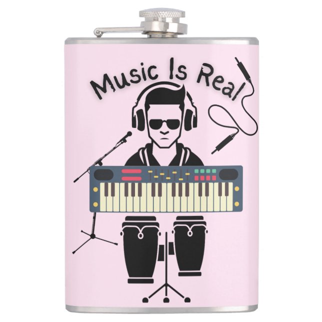 Petaca La música es real (Anverso)
