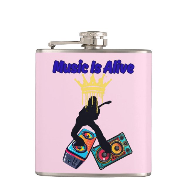 Petaca La Música Está Viva (Anverso)
