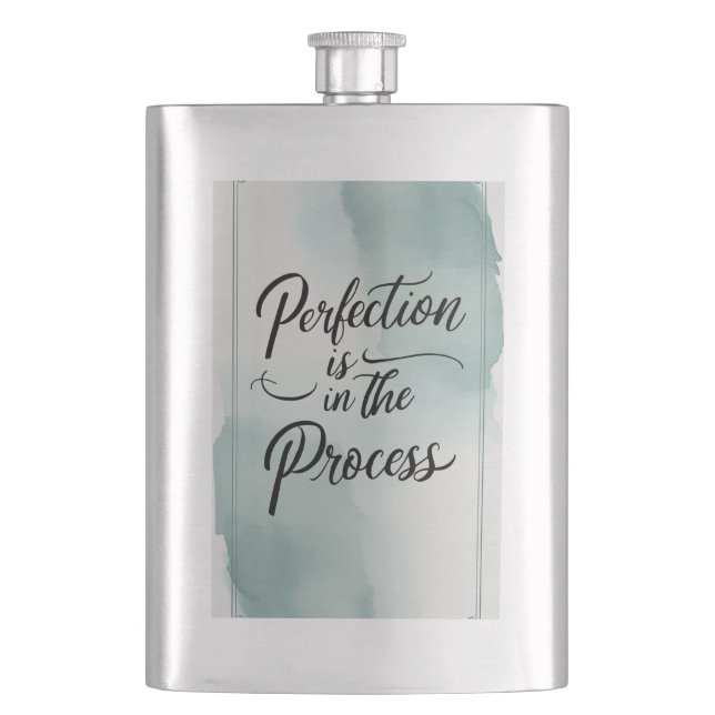 Petaca La Perfección Está En Proceso (Anverso)