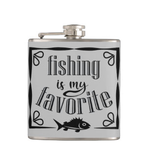 Petaca La pesca es mi cita favorita