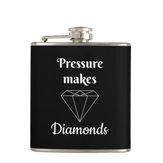 Petaca La presión hace diamantes (Anverso)