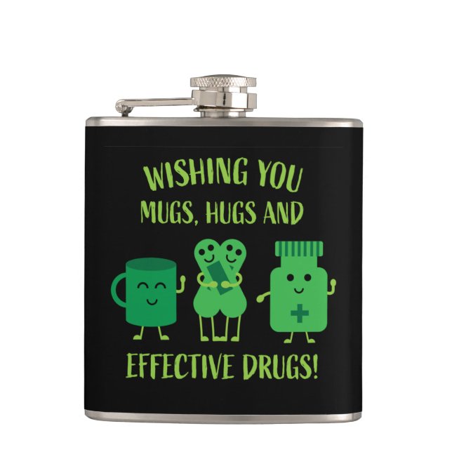 Petaca La recuperación de la salud se recuperará pronto (Anverso)