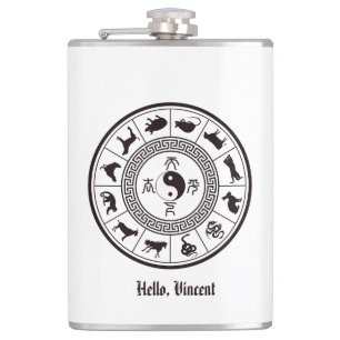 Petaca La rueda tai chi zodiac