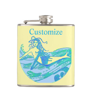 Petaca La vendimia de sirena de vintage Waveried Thunder_
