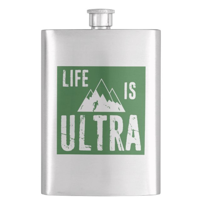 Petaca La vida es ultra cortante (Anverso)