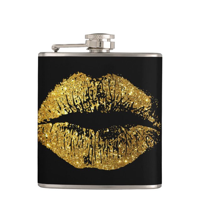 Petaca Labios con Brillo Dorado (Anverso)