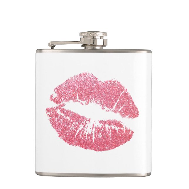 Petaca Labios Rosados Brillantes (Anverso)