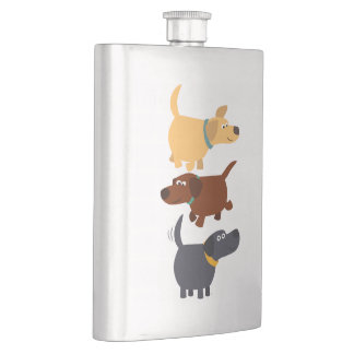 Petaca Labradores Personalizados bonitos en 3 Flavors Cla