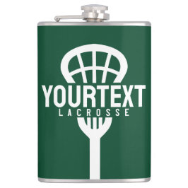 Petaca Lacrosse Player PERSONALIZADO TEXT Team Mesh Sport