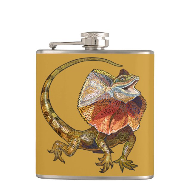 Petaca lagarto necked del volante (Anverso)