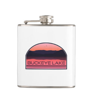 Petaca Lago Buckeye Ohio Amanecer Rojo