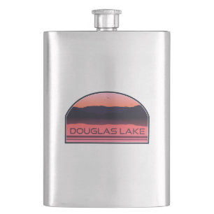 Petaca Lago Douglas Tennessee Red Sunrise
