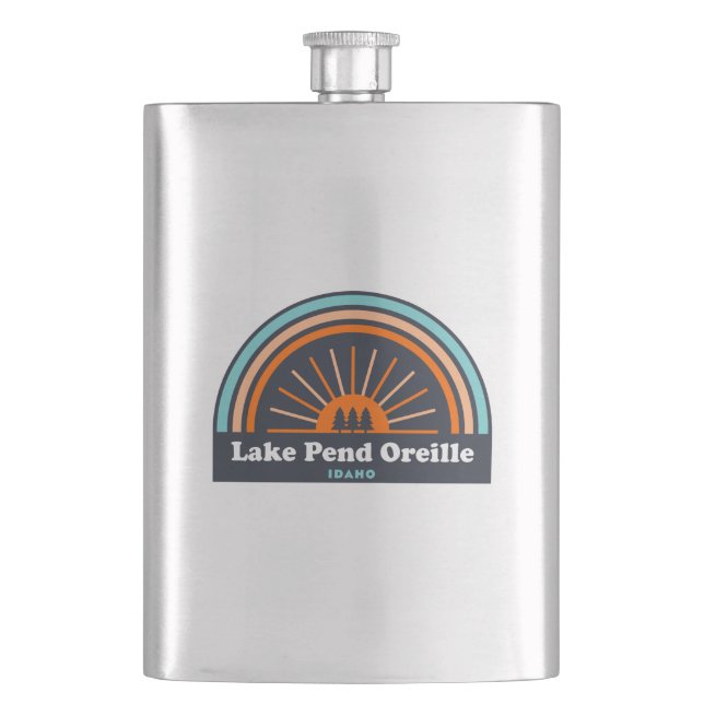 Petaca Lago Pend Oreille Idaho Arcoiris (Anverso)