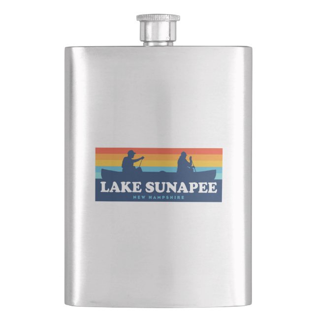 Petaca Lago Sunapee New Hampshire Canoe (Anverso)