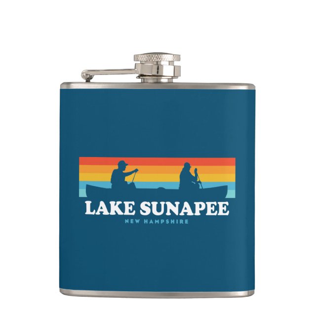 Petaca Lago Sunapee New Hampshire Canoe (Anverso)