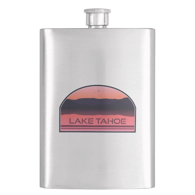 Petaca Lago Tahoe California Nevada Red Sunrise (Anverso)