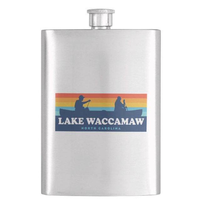 Petaca Lago Waccamaw Carolina del Norte Canoe (Anverso)