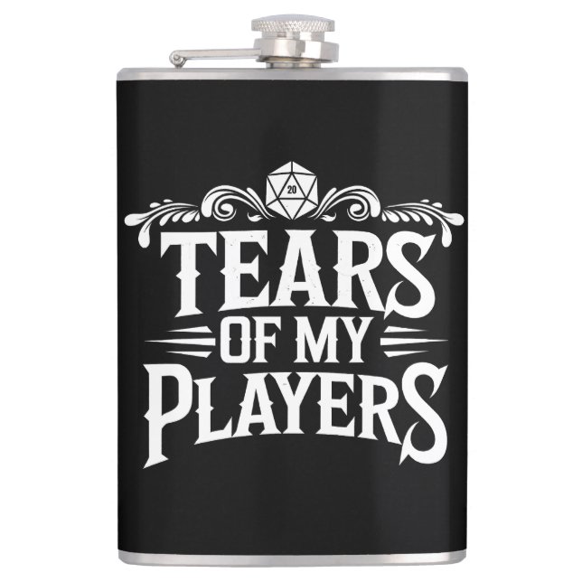 Petaca Lágrimas de mis jugadores (Anverso)