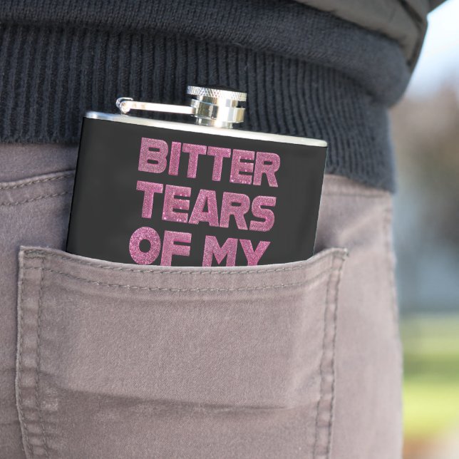 Petaca Lágrimas de Purpurina rosado de mis opositores a l (In Situ)