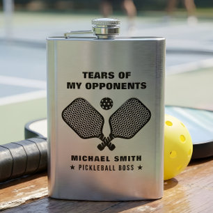 Petaca Lágrimas Divertidas de Mis Oponentes de Pickleball