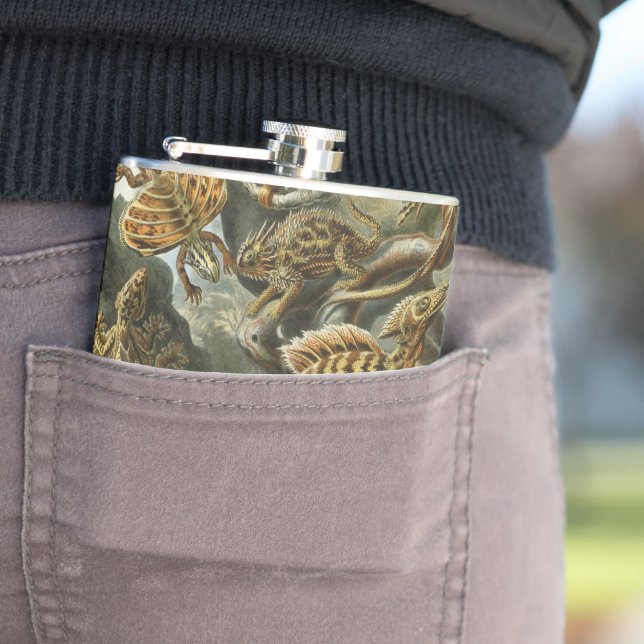 Petaca Lagunas de Ernst Haeckel Vintage Lacertilia Animal (In Situ)